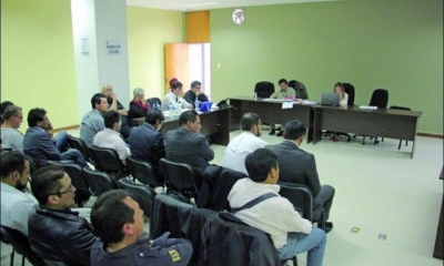  La audiencia en la que el juez Juan Quiroga ordenó el traslado a Sucre.