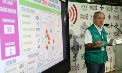 El secretario de Salud de la Gobernación de Santa Cruz, Óscar Urenda