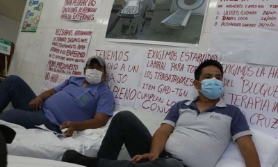La huelga de hambre se instaló la mañana de este martes