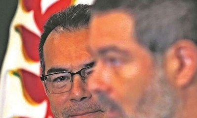 El vicegobernador, Mario Aguilera, y el presidente de la Asamblea Legislativa Departamental (ALD), Zvonko Matkovic