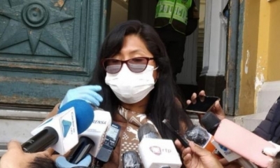 La presidenta del Senado, Eva Copa.