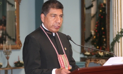 El canciller Fernando Huanacuni 