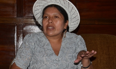 Celima Torrico, concejala del Movimiento Al Socialismo (MAS),