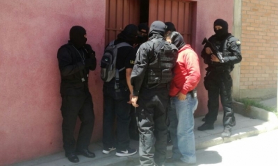 Agentes de Inteligencia allanaron una vivienda en la calle Landaeta/Foto.ANF