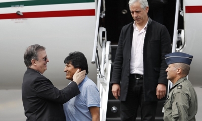Foto / Archivo : Evo Morales llega a México: “Vuestro presidente me ha salvado la vida”