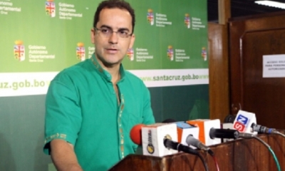 Roly Aguilera, Secretario General de la Gobernación cruceña/Foto. RRSS