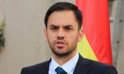 El ministro de Gobierno, Eduardo Del Castillo.