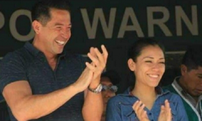 Mario Cronembold junto a Adriana Salvatierra/Foto. RRSS