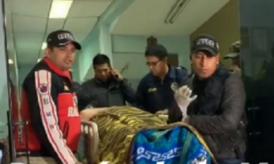 El supuesto sicario tuvo un accidente/Foto. Captura de pantalla