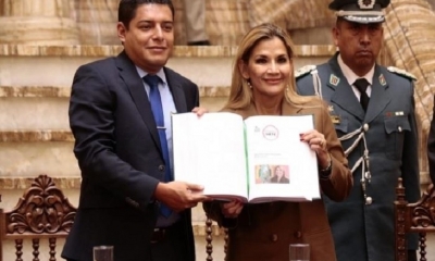 Foto / Archivo : Álvaro Coímbra y Jeanine Áñez