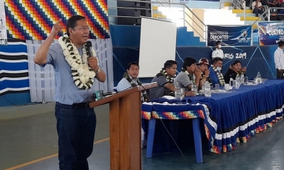 El presidente Luis Arce