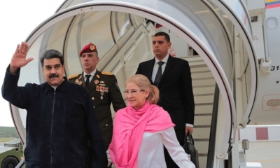 Nicolás Maduro y Cilia Flores, mandatarios de Venezuela. 