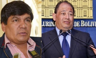 Senador Omar Aguilar y Ministro Carlos Romero/Foto. Kandire