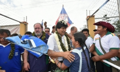 El presidente Evo Morales inauguró el domingo un centro tecnológico productivo en la localidad de Eterazama del municipio de Villa Tunari
