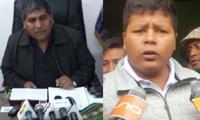 Viceministro de Coca, Froilán Luna y Franklin Gutiérrez