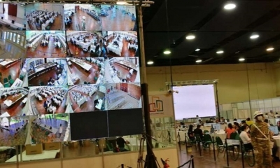 Computo de votaciones en la FEXPOCRUZ 