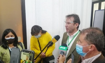 Los diputados de Comunidad Ciudadana (CC) Miguel Roca e Ingvar Ellefsen