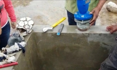 Los objetos encontrados en el ducto.