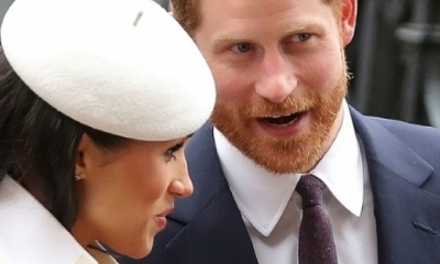 El príncipe Enrique y su prometida Meghan Markle en Londres el 12 de marzo de 2018.