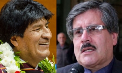 Evo Morales y Waldo Albarracín/Foto. Kandire