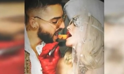 Madonna y Maluma/Foto. Captura de pantalla 