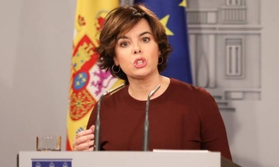 La vice presidenta del Gobierno español Soraya Saenz de Santamaria (Reuters)