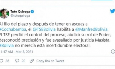 Captura de pantalla. | Los Tiempos