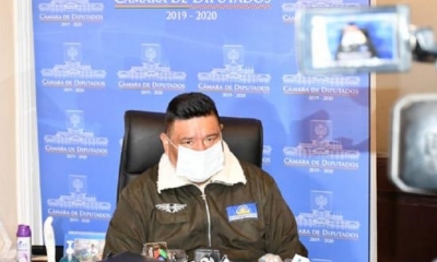 El presidente de la Cámara de Diputados, Sergio Choque