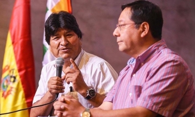 Foto/ Archivo: Evo Morales y Luis Arce