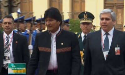 Morales, presente en Paraguay/Foto. BTV