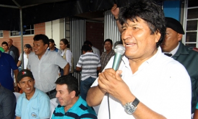 Evo Morales en el Chapare/Foto. ABI