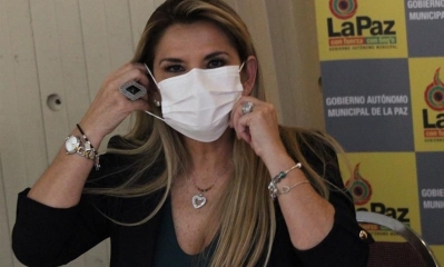 La presidenta interina de Bolivia, Jeanine Áñez
