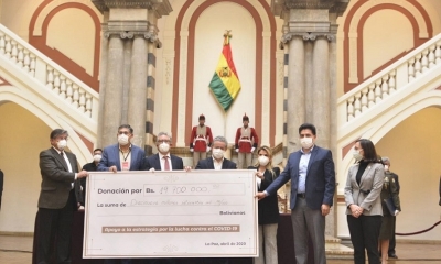 El sector empresarial de Bolivia, a la cabeza de la Asociación de Bancos Privados de Bolivia (Asoban)