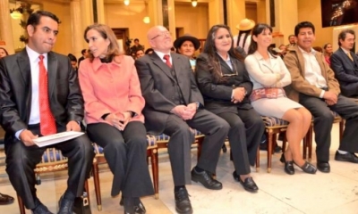Los nuevo vocales del TSE. | Senado Bolivia