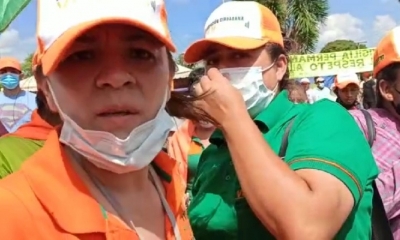 Jeruslava Ojeda, agredida por una militante de la agrupación ciudadana Voces del municipio de La Guardia.