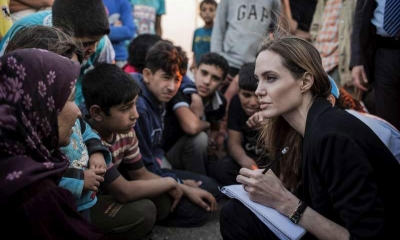 Jolie, enviada de la Agencia de Naciones Unidas para los refugiados (ACNUR)