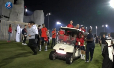 El astro brasileño se divirtió junto a Kylian Mbappé durante el Qatar Winter Tour que se llevó a cabo en Doha