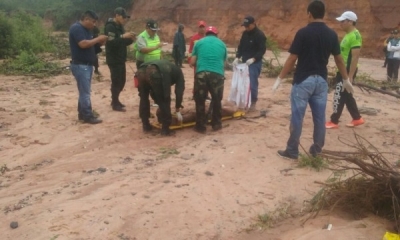 Siguen buscando el cuerpo de la mujer/Foto. RRSS
