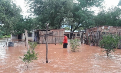 Vecinos sufren las lluvias torrenciales en el Chaco/Foto, RRSS