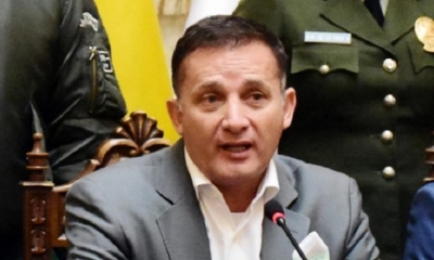 El ministro de Defensa ahora también de Salud, Luis Fernando López. Foto: Archivo