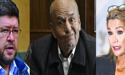  Samuel Doria Medina, Arturo Murillo y Jeanine Añez