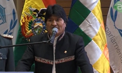 Presidente Evo Morales. Foto: BTV (Facebook)
