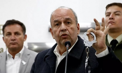 Foto / Archivo : El ministro de Gobierno, Arturo Murillo
