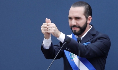 El presidente de El Salvador, Nayib Bukele