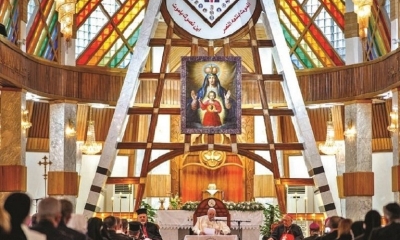  El Papa  en la catedral de Nuestra Señora de la Salvación.