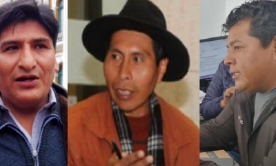 Andrés Flores, Rodolfo Machaca y Omar Arce/Foto. Kandire 