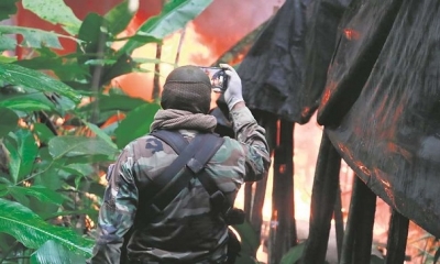Policia interviene un laboratorio 