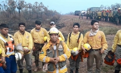 Foto / Archivo : Bomberos voluntarios en la Chiquitania