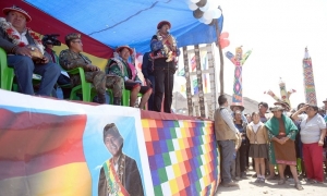 Vamos a desembolsar con el programa Bolivia Cambia por alcalde mínimo 3 millones de bolivianos para que sigan haciendo obras 