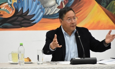El presidente Luis Arce 